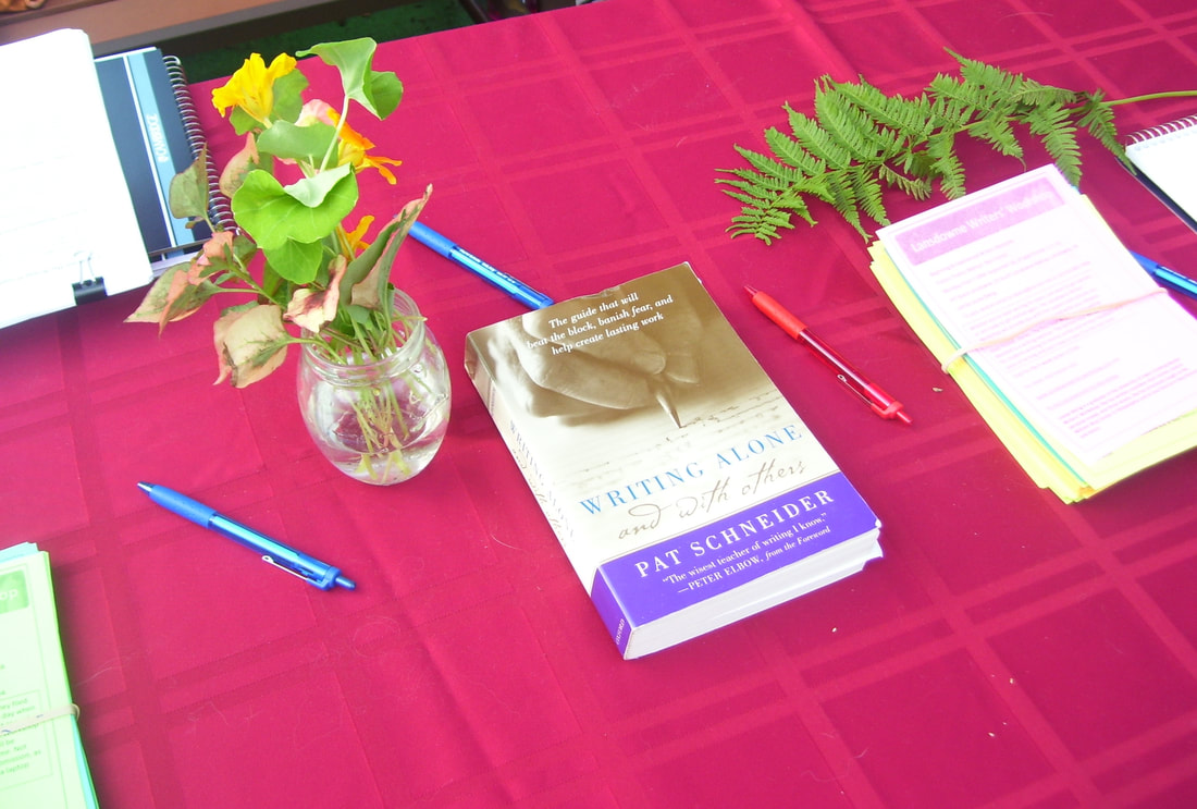 The Lansdowne Writers Workshop uses Pat Schneider’s method, described in her book Writing Alone and with Others.Picture